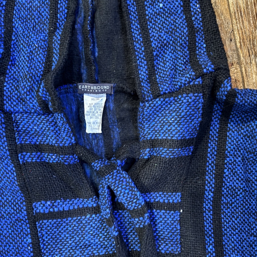 EARTHBOUND Blue and Black Baja Hoodie - Picture 2 of 3